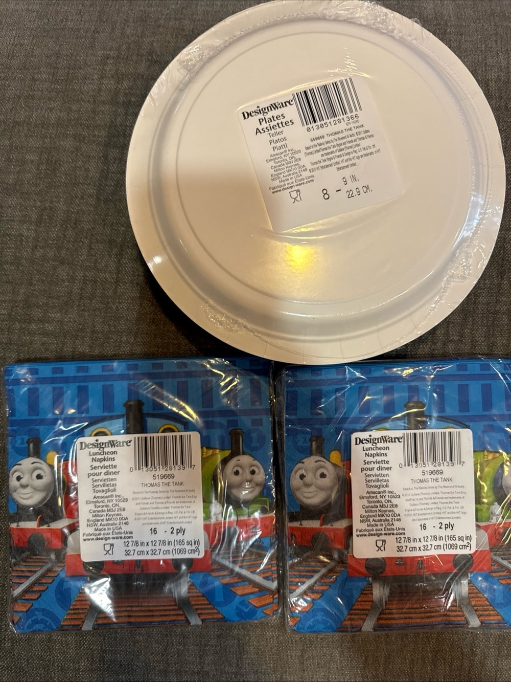 Thomas & Friends Bright Blue Kids Party Paper Plates - Character Design - Picture 5 of 5